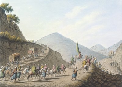 The Balkan Mountain, plate 2, pub. by William Watts by Luigi (after) Mayer