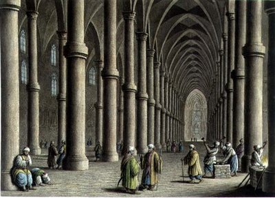 The Cathedral at Tortosa, pub. by William Watts by Luigi (after) Mayer