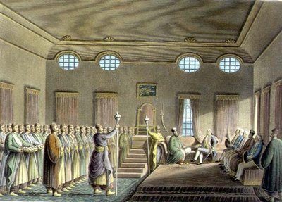 The Palace at Bucharest, plate II by Luigi (after) Mayer
