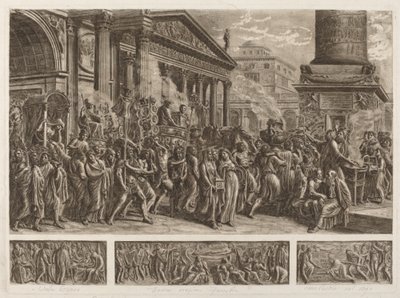 The Ashes of Trajan Carried in a Triumphal Procession by Luigi Ademollo
