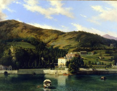 Villa on Lake Como by Luigi Ashton
