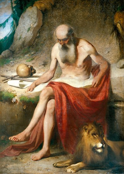 St Jerome the Penitent by Luigi Asioli