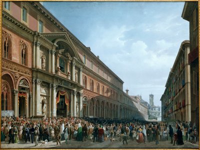 Religious Feast at the Ospedale Maggiore in Milan by Luigi Bartezzati
