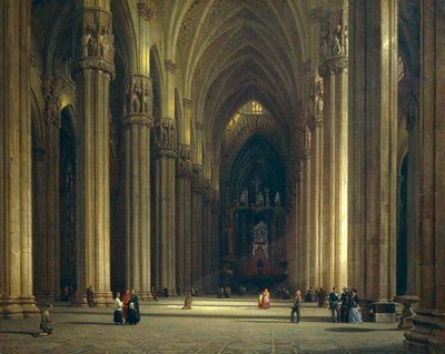Interior of Milan Cathedral by Luigi Bisi