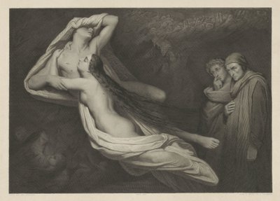 Francesca da Rimini and Paolo Malatesta by Luigi Calamatta