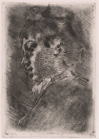 Portrait of a Young Woman in Profile by Luigi Conconi