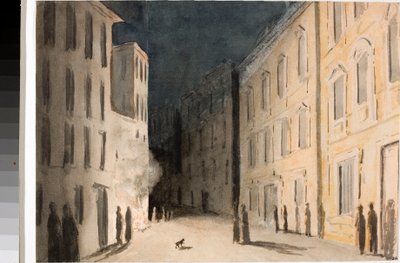 Perspective of the Strada Nuovissima in Genoa by Luigi Garibbo