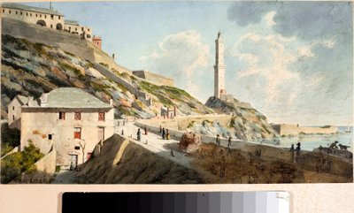 The Lanterna, lighthouse of the city of Genoa by Luigi Garibbo