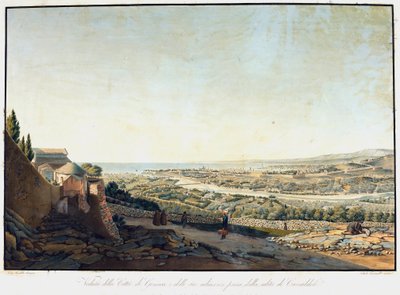 View of Genoa and Surroundings from the Road to Camaldoli by Luigi Garibbo