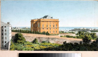 View of Palazzo Pallavicini called Palazzo delle Peschiere, Genoa by Luigi Garibbo