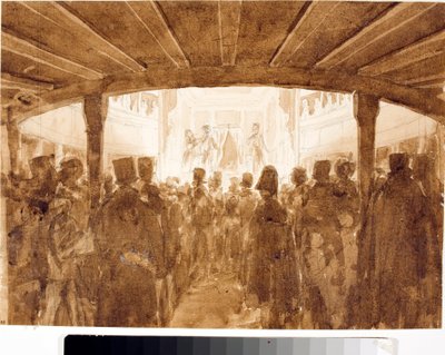 View of a Theatre Floor One Evening of Representation (Probably the Theater Sant