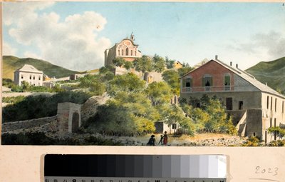 View of the Hill and Church of Oregina, Genoa by Luigi Garibbo