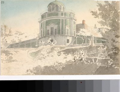 View of the Pavilion Kaffeehause in the gardens of Boboli by Luigi Garibbo