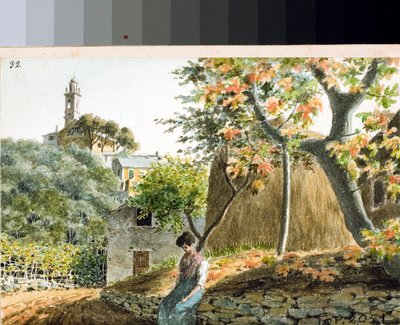 View of the Church of San Bartolomeo on Mount Staglieno, Genoa by Luigi Garibbo