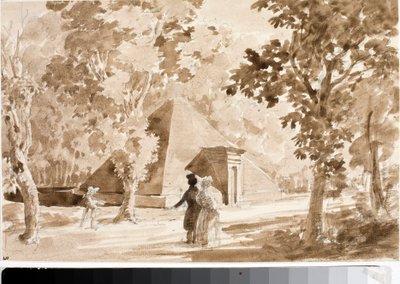 View of the Pyramid of Parco delle Cascine in Florence by Luigi Garibbo