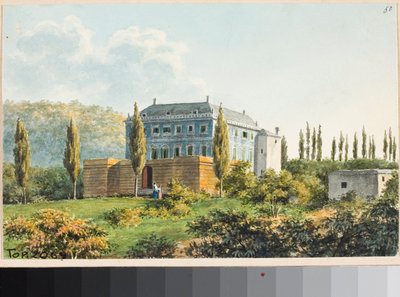 View of Villa Probably in Albaro District, Genoa by Luigi Garibbo