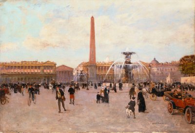 La Place de la Concorde by Luigi Loir