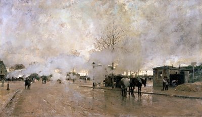 Smoke on the Paris Circuit Line by Luigi Loir