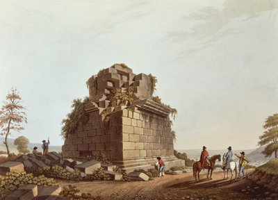 Base of Monumental Column, Sicily, Illustration from Views of Italy by Luigi Mayer