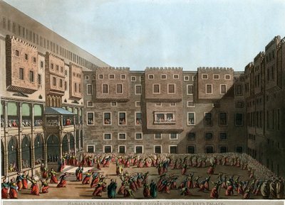 Mamluks Exercising in the Square of Murad Bey