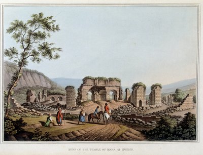 Ruins of the temple of Diane (Artemis) in Ephesus, formerly ancient city of Greece, today in Turkey. in “Views in the Ottoman Dominions, in Europe, in Asia, and some of the Mediterranean islands” from the original drawings taken by Luigi Mayer, London by Luigi Mayer