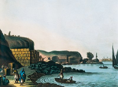 The Ruins of Ptolemy Library in Alexandria, by Luigi Mayer by Luigi Mayer