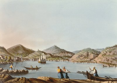 The Western Harbour of the Island of Samos, plate 60 from Views in the Ottoman Dominions, pub. by R. Bowyer, 1810 by Luigi Mayer