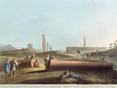 The Ruins of the Gymnasium Near the Canopic Gate in Alexandria by Luigi Mayer