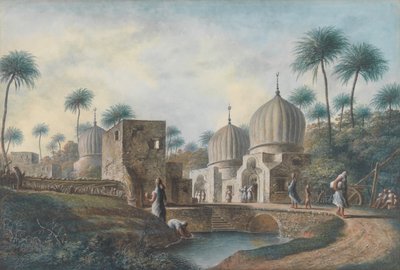Tombs of Great Arab Saints in the Neighborhood of Rosetta, Egypt by Luigi Mayer