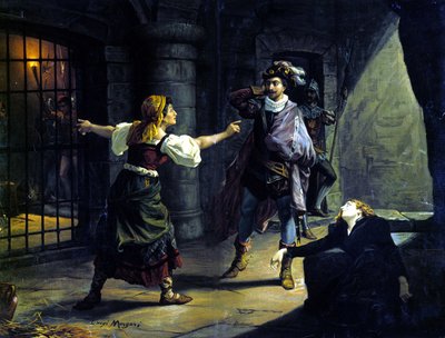 Le Fere (Il Trovatore) by Giuseppe Verdi. Chromolithograph by Luigi Morgari by Luigi Morgari