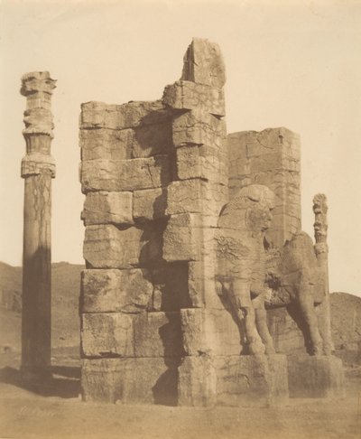 Gate of All Nations, Persepolis, Fars, 1840s-60s by Luigi Pesce