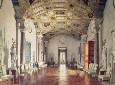 The Great Agate Hall in the Catherine Palace at Tsarskoye Selo, 1859 by Luigi Premazzi