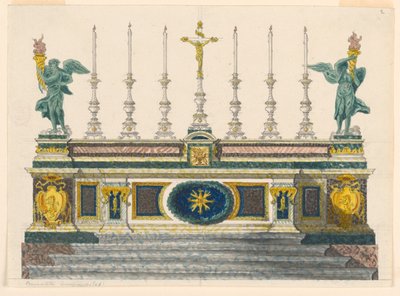 Altar of Colored Marbles, ca. 1820 by Luigi Righetti