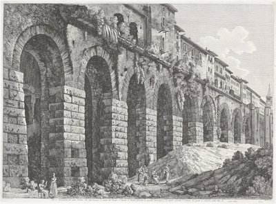 The Temple of Hercules Victor at Tivoli by Luigi Rossini