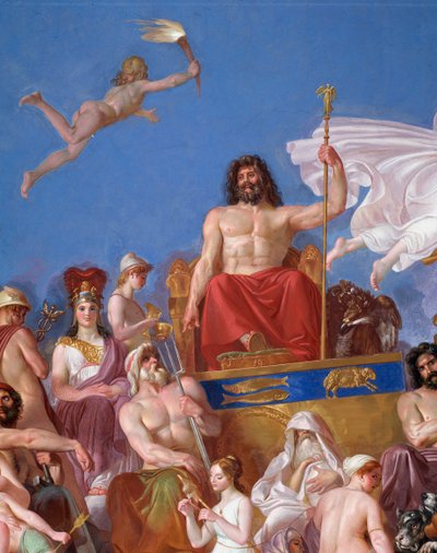 Council of the Gods on the Olympus (detail) by Luigi Sabatelli