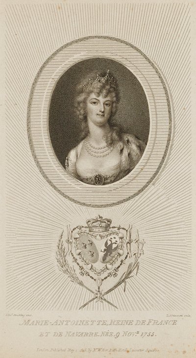 Marie Antoinette, Queen of France by Luigi Schiavonetti