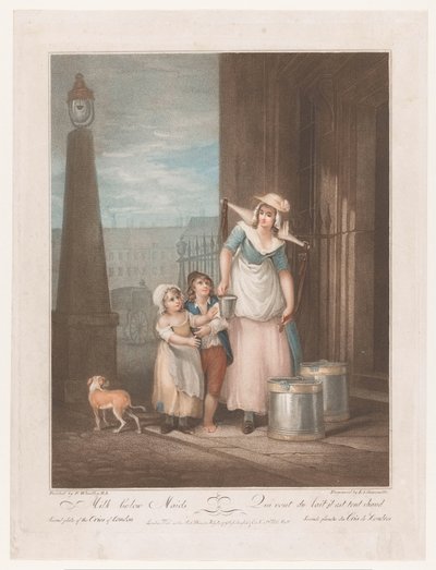 Milkmaid (Cries of London) by Luigi Schiavonetti
