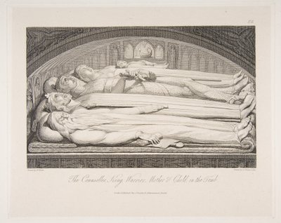 The Counsellor, King, Warrior, Mother & Child in the Tomb, from The Grave, a Poem by Luigi Schiavonetti