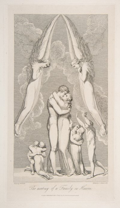 The Meeting of a Family in Heaven, from The Grave, a Poem by Robert Blair by Luigi Schiavonetti