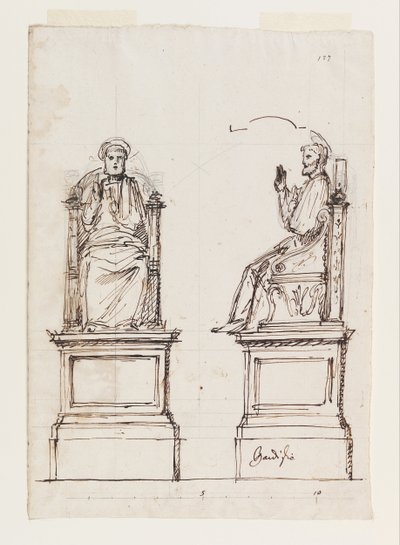 Design for a Marble Throne for the Statue of St. Peter, St. Peter