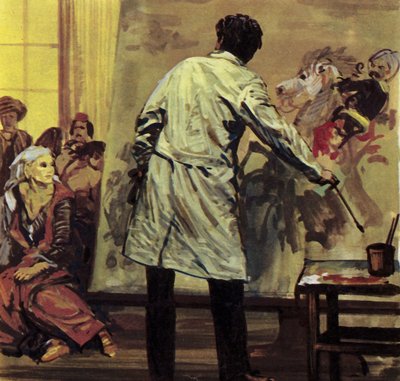 Eugene Delacroix spent a year and a half painting "The Massacre of Scio" by Luis Arcas Brauner
