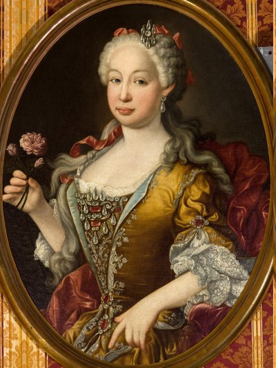 Portrait of Infanta Barbara of Portugal (1711-1758) by Luis Egidio Melendez (1716-1780) by Luis Egidio Melendez