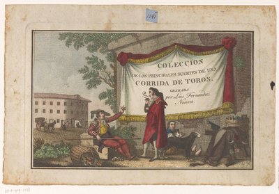 Title Page with Bullfighters and a Bull