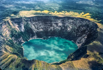 Crater lake of Coseguina volcano in northwest Nicaragua by Luis Marden