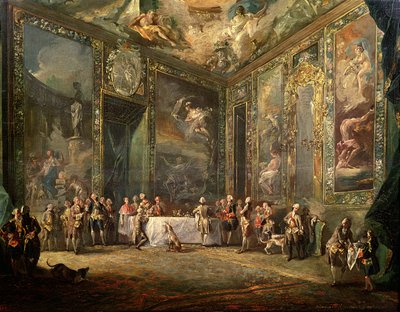Charles III de Borbon, Lunching Before His Court, c.1770 by Luis Paret y Alcazar