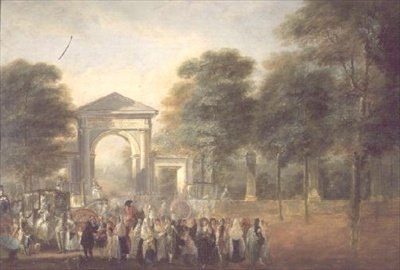 Promenade at the entrance of the Botanical Garden by Luis Paret y Alcazar