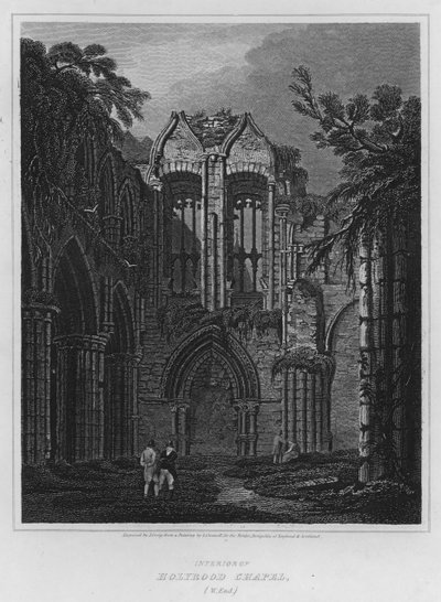 Interior of Holyrood Chapel, West End by Luke (after) Clennell