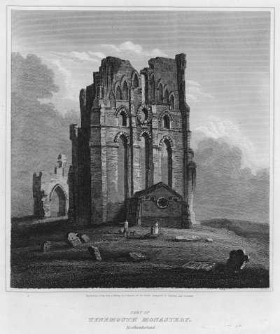 Part of Tynemouth Monastery, Northumberland by Luke (after) Clennell
