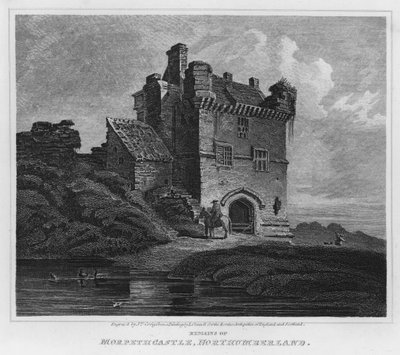 Remains of Morpeth Castle, Northumberland by Luke (after) Clennell
