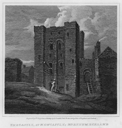 The Castle, at Newcastle, Northumberland by Luke (after) Clennell